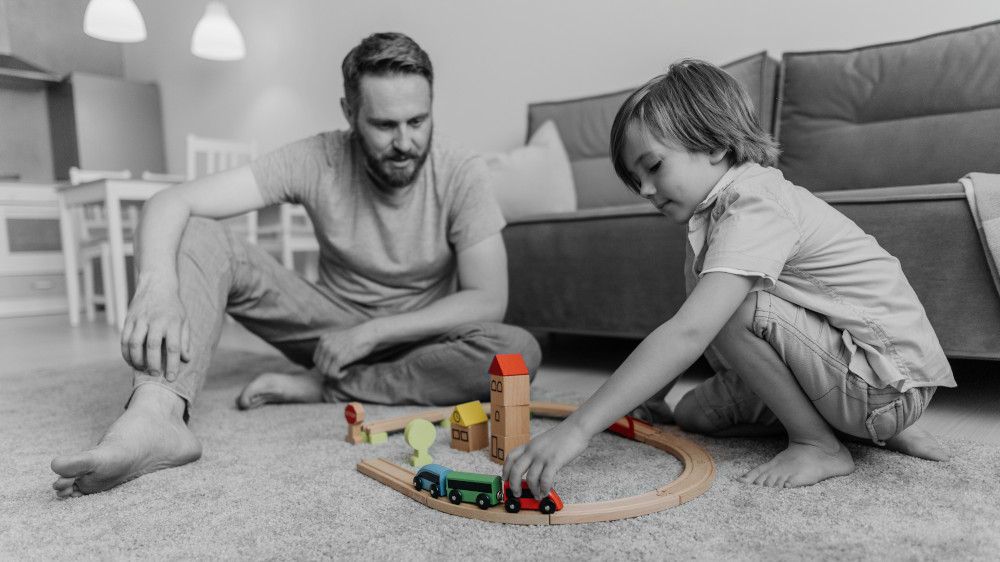 Jouet à bascule en bois pour enfants